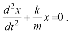 Гармонический осциллятор дифференциальное уравнение и его решение математический маятник